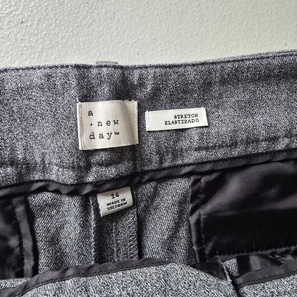 A New Day Skinny Ankle Pants Women's 14 Heather Gray Stretch NWT - Picture 5 of 16